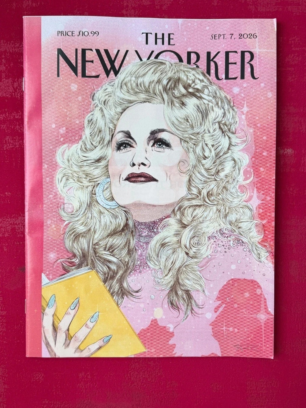 Dolly Parton Portrait | The New Yorker, September 7, 2020 Pink Cover Print